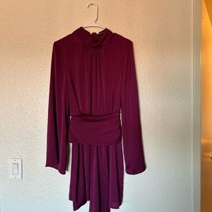 Dark Purple Fuchsia Mini Dress